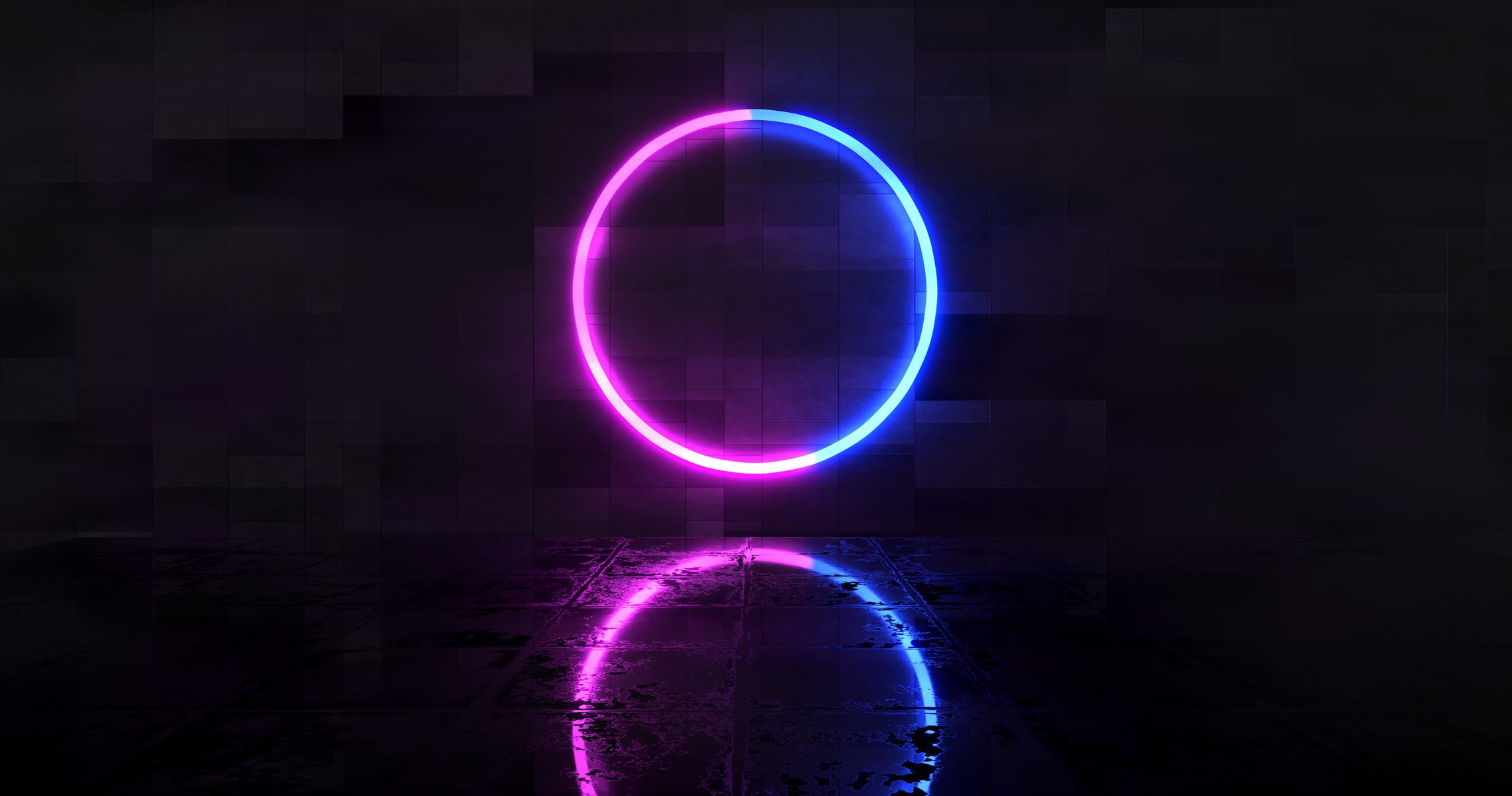 Futuristic neon background